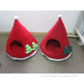 Рождественская складная шляпа для домашних животных в помещении кошачья дом